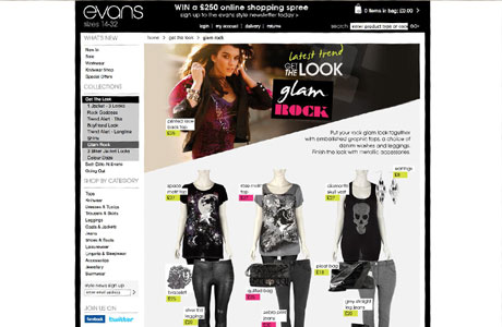 Evans feature page